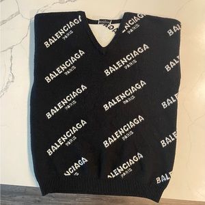 Balenciaga Allover Logo Sweater